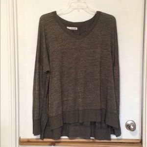 Green doleman sleeve sweater